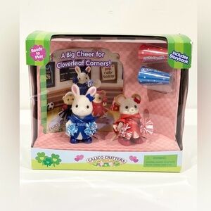 2008 Calico Critters A Big Cheer for Cloverleaf Corners Set Very Rare